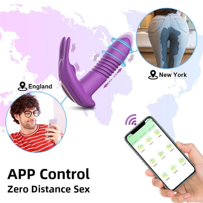 Vibrator For Women Clitoris Stimulator Rotating With Remote Control G-Spot For Woman