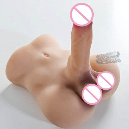 3D Silicon Dildo Penis Doll Sexy Toys For Men Women Gay Half Body Love Doll Long Big Dildo