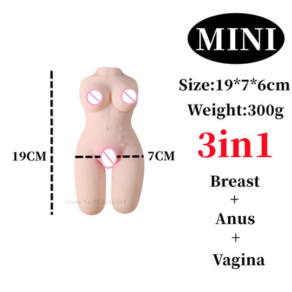 3in1 ช่องคลอดทวารหนักของเล่นทางเพศสำหรับผู้ชาย ตุ๊กตาเซ็กซี่จริงสำหรับผู้ใหญ่ ช่องคลอดเทียมทวารหนัก ผลิตภัณฑ์กาม18 อุปกรณ์ช่วยสำเร็จความใคร่สำหรับคู่รัก