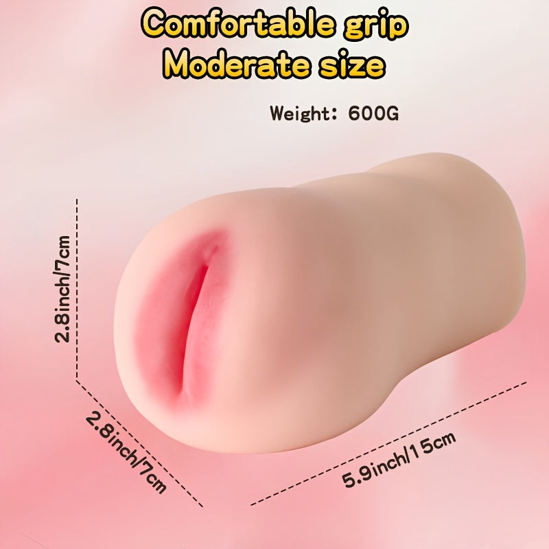 ของเล่นช่วยสำเร็จความใคร่ชายสมจริง สัมผัสยืดหยุ่น ออกแบบกระเป๋า เนื้อสัมผัสภายในคล้ายอวัยวะเพศหญิงและออกแบบทางทวารหนักอย่างเข้มข้น พกพาสะดวกสำหรับผู้ชาย วัสดุ TPE ไม่ต้องใช้แบตเตอรี่