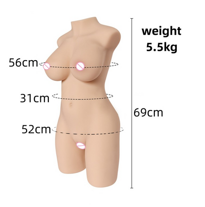 ชาย Masturbator หญิงลำตัว Sex ตุ๊กตา Masturbation ช่องคลอดที่สมจริง Anal โครงกระดูกโลหะ TPE ความเป็นส่วนตัวบรรจุของเล่นสำหรับผู้ใหญ่
