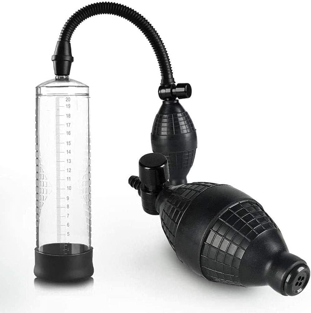 เครื่องปั๊มสุญญากาศสำหรับผู้ชาย Plus Pump เครื่องปั๊มเพิ่มขนาดสำหรับผู้ชาย 118511T ชุดถ้วยเพนิสแบบมืออาชีพ ปั๊มสุญญากาศแข็งแรงสำหรับใช้ในบ้าน (โปร่งใส/BB)