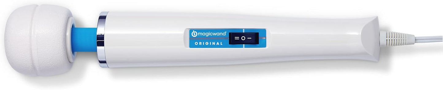 Magic Wand Mini HV-135 - ไร้สาย - กะทัดรัด ปรับความเร็วได้หลายระดับ พร้อมหัวซิลิโคนอ่อนนุ่มและคอที่ยืดหยุ่น - เครื่องนวดส่วนตัวสำหรับผู้หญิง นวดคอ มือ หลัง กล้ามเนื้อ และศีรษะ