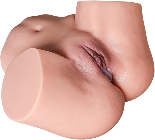 10Kg Life Size Sex Doll for Men Realistic Skin Texture Soft Female Big Ass & Pussy. Male Adult Sex Toys with 2 Hole Deeper Vagina & Tight Anal. Masturbator Butt with Torso Love Dolls for Orgasm.