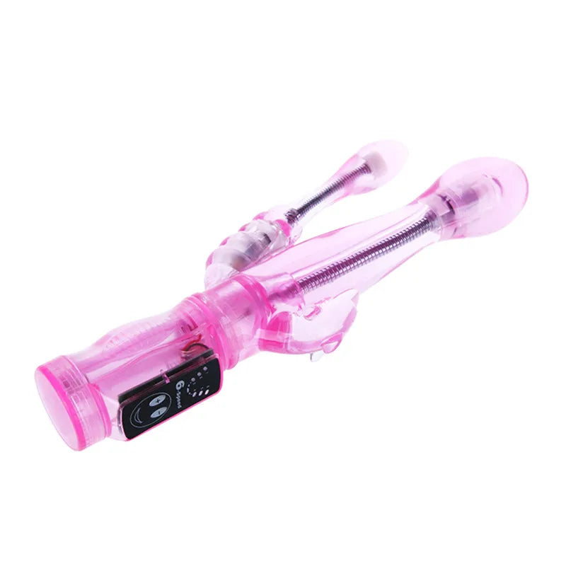 เครื่องสั่นกระต่าย 6 สปีด. เครื่องสั่น G-spot กันน้ำสองฟังก์ชัน. ของเล่นเซ็กส์วัสดุอ่อนนุ่มมาก. ผลิตภัณฑ์ทางเพศ