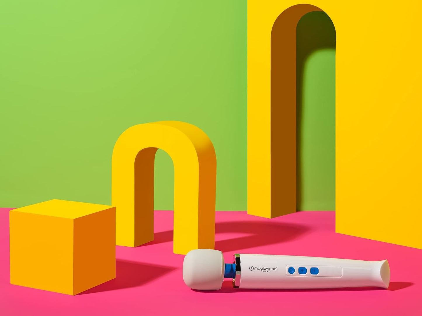 Magic Wand Mini HV-135 - ไร้สาย - กะทัดรัด ปรับความเร็วได้หลายระดับ พร้อมหัวซิลิโคนอ่อนนุ่มและคอที่ยืดหยุ่น - เครื่องนวดส่วนตัวสำหรับผู้หญิง นวดคอ มือ หลัง กล้ามเนื้อ และศีรษะ