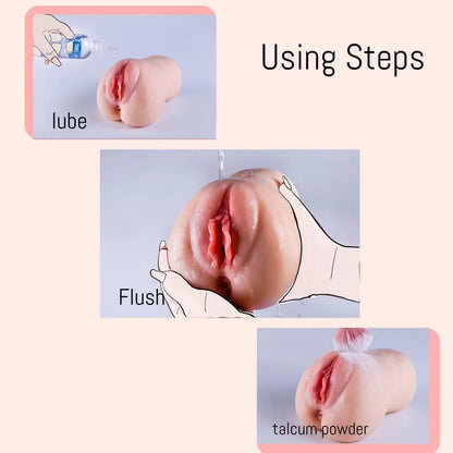 Automatic Male masturbator. 3 Sucking and 7 Vibrating Male Sex Doll. Pocket Pussy with 3D Realistic Pussy Vagina and Anus Channels. Anal Play Doll for Men.Male Sex Toys.Adult Toy for Men.Rechargeable