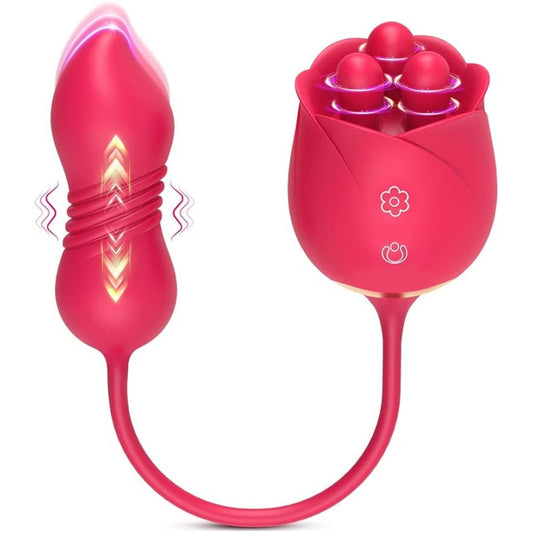 ของเล่นทางเพศ Rose Dildo Vibrator - กุหลาบของเล่นทางเพศ Dildos สอดใส่. เครื่องสั่น Fondling ของเล่นสำหรับผู้ใหญ่. เครื่องสั่นสำหรับผู้หญิง กระตุ้นคลิตอริส. อุปกรณ์กระตุ้นความสุขทางเพศสำหรับคู่รัก. Consoladores Vibradores