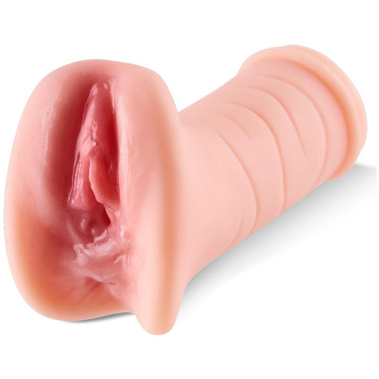 กระบอกช่วยสำเร็จความใคร่ Pocket Pussy สำหรับผู้ชาย วัสดุเหมือนจริง มีพื้นผิวช่องคลอด ของเล่นผู้ใหญ่เหมือนจริงสำหรับผู้ชาย อุปกรณ์ช่วยสำเร็จความใคร่ขนาดเล็ก