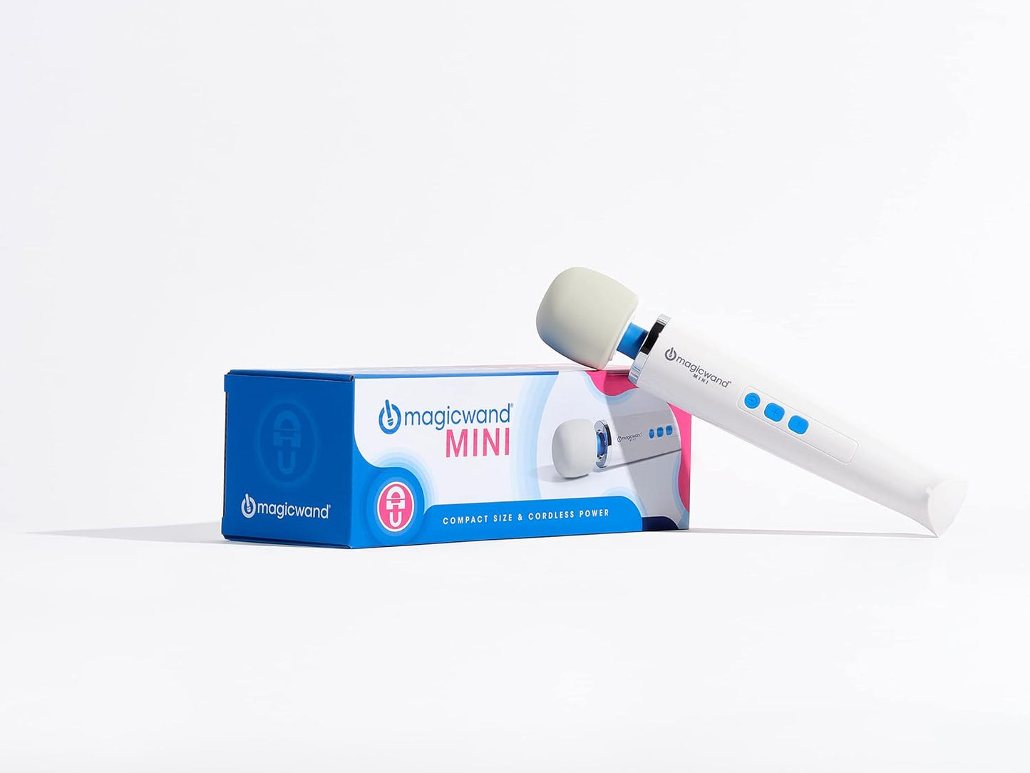 Magic Wand Mini HV-135 - ไร้สาย - กะทัดรัด ปรับความเร็วได้หลายระดับ พร้อมหัวซิลิโคนอ่อนนุ่มและคอที่ยืดหยุ่น - เครื่องนวดส่วนตัวสำหรับผู้หญิง นวดคอ มือ หลัง กล้ามเนื้อ และศีรษะ