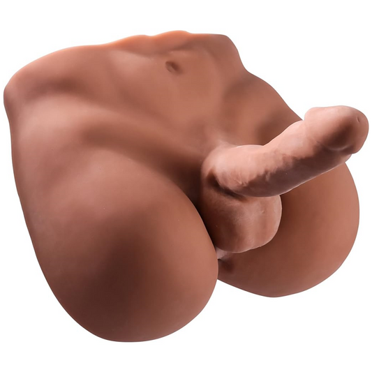 หุ่นตุ๊กตาเซ็กส์สำหรับผู้ชายแบบลำตัวเหมือนจริง พร้อมดิลโด้ยืดหยุ่น อวัยวะเพศขนาดใหญ่สมจริง 7.08 นิ้ว ตุ๊กตาเซ็กส์สำหรับผู้หญิงช่วยสำเร็จความใคร่ อุปกรณ์ช่วยสำเร็จความใคร่แบบใช้ได้ทั้งชายและหญิง สำหรับชาย หญิง และคู่รักเกย์
