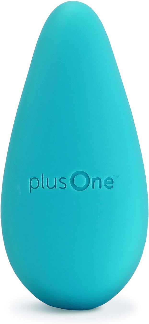เครื่องสั่น plusOne Mini สำหรับผู้หญิง - ผลิตจากซิลิโคนที่ปลอดภัยต่อร่างกาย กันน้ำได้ 100% ชาร์จผ่าน USB ได้ - เครื่องนวดส่วนตัวพร้อมการตั้งค่าการสั่น 10 แบบ สีเขียวอมฟ้า