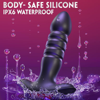 Anal Plug Vibrator พร้อมแอปควบคุม อุปกรณ์ช่วยกระตุ้นความต้องการทางเพศสำหรับผู้ชายและผู้หญิง - เครื่องนวดต่อมลูกหมากพร้อมโหมดการสั่น 7 แบบ อุปกรณ์ช่วยกระตุ้นก้นสำหรับผู้ชายและผู้หญิง (สีดำ)
