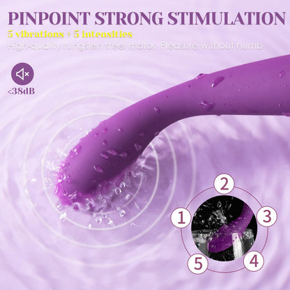 SVAKOM COCO G Spot Vibrator - ภายใน 8 วินาทีถึงจุดสุดยอด เครื่องสั่นรูปนิ้วกันน้ำสำหรับผู้หญิง - เครื่องสั่น 5*5 รูปแบบสำหรับกระตุ้นคลิตอริสและหัวนม - ของเล่นทางเพศสำหรับผู้หญิง