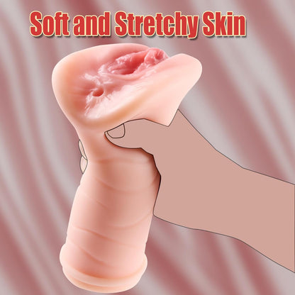 Pocket Pussy Lifelike Textured Vagina Masturbating Sex Toy for Men Realistic Adult Textured Man Masturbation Mini Torso Love Pussies Stroker