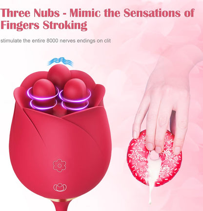 ของเล่นทางเพศ Rose Dildo Vibrator - กุหลาบของเล่นทางเพศ Dildos สอดใส่. เครื่องสั่น Fondling ของเล่นสำหรับผู้ใหญ่. เครื่องสั่นสำหรับผู้หญิง กระตุ้นคลิตอริส. อุปกรณ์กระตุ้นความสุขทางเพศสำหรับคู่รัก. Consoladores Vibradores