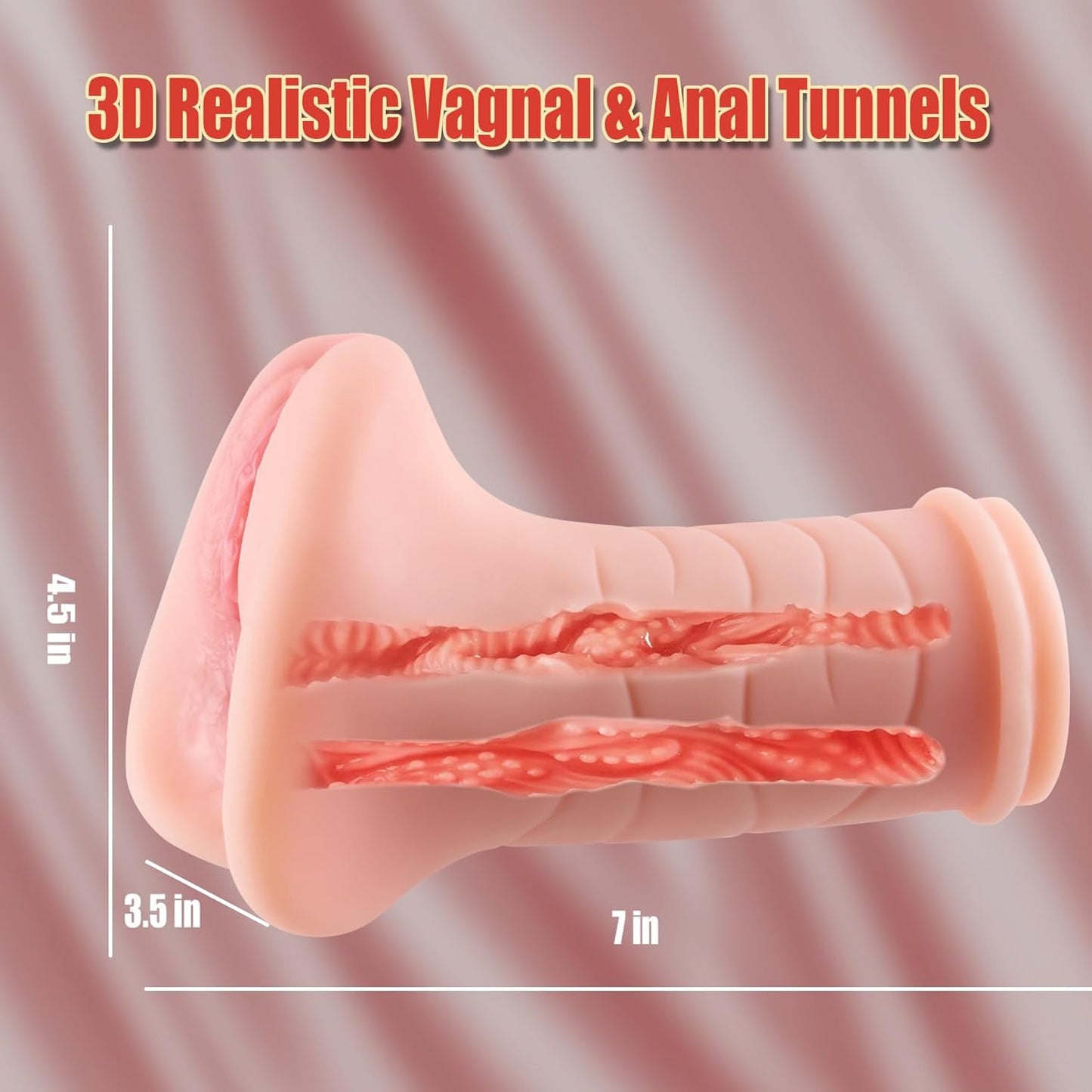 Pocket Pussy Lifelike Textured Vagina Masturbating Sex Toy for Men Realistic Adult Textured Man Masturbation Mini Torso Love Pussies Stroker