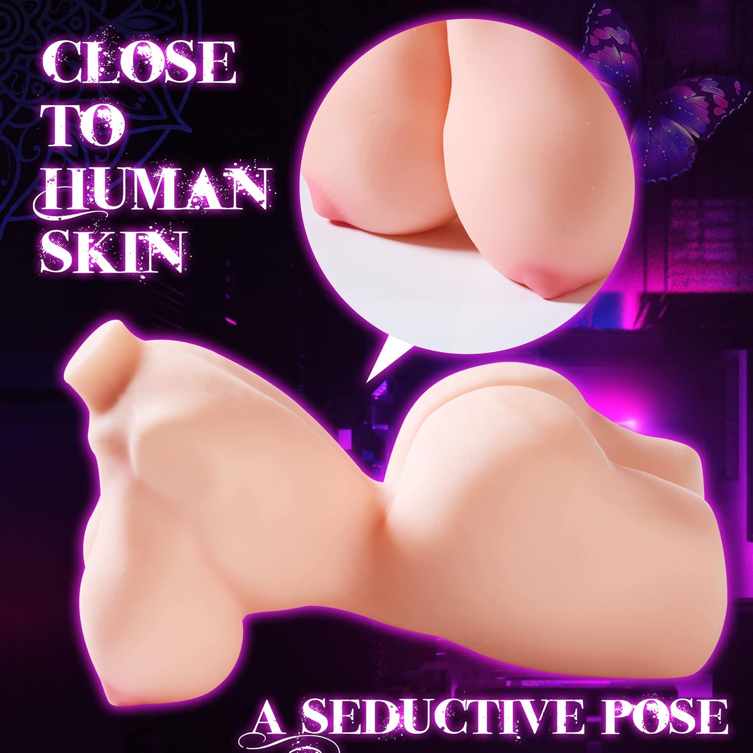 1.9 LB 3 in 1 Sex Dolls Torso Pocket Pussy Ass for Men Sexdoll with Big Boobs Male Masturbator Realistic Vagina Adult Sex Toys for Lesbian Orgasm