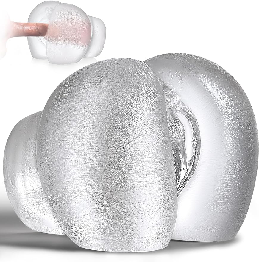 Male Masturbators Sex Toy - อุปกรณ์ช่วยสำเร็จความใคร่ชาย ตุ๊กตายางใสสำหรับช่วยสอดใส่ มีช่องคลอดและทวารหนักแบบบริสุทธิ์ ช่องคลอดจำลองขนาดเล็กกระทัดรัด มี 2 รู อุปกรณ์ช่วยสำเร็จความใคร่ชายและของเล่นผู้ใหญ่ 5.5 ปอนด์