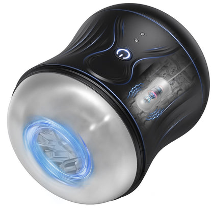 Male Organ Massage Masturbators For Men Open Male Masturbators Cup 3D Tunnel Pocket Pussy Stroker 10 Vibration Modes