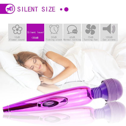 AV Vibrator Rechargeable Magic Wand เครื่องนวดคลิทอริสแบบชาร์จไฟได้ เครื่องกระตุ้นจุดซ่อนเร้นสำหรับผู้หญิง ของเล่นทางเพศสำหรับผู้ใหญ่สำหรับผู้หญิง