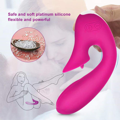 Abhoth Tongue Lick เครื่องสั่นลิ้นสำหรับผู้หญิง 12 สปีด เครื่องนวดไฟฟ้า AV จุด G เครื่องสั่นสำหรับผู้หญิง ของเล่นเซ็กซี่สำหรับผู้ใหญ่ 18+