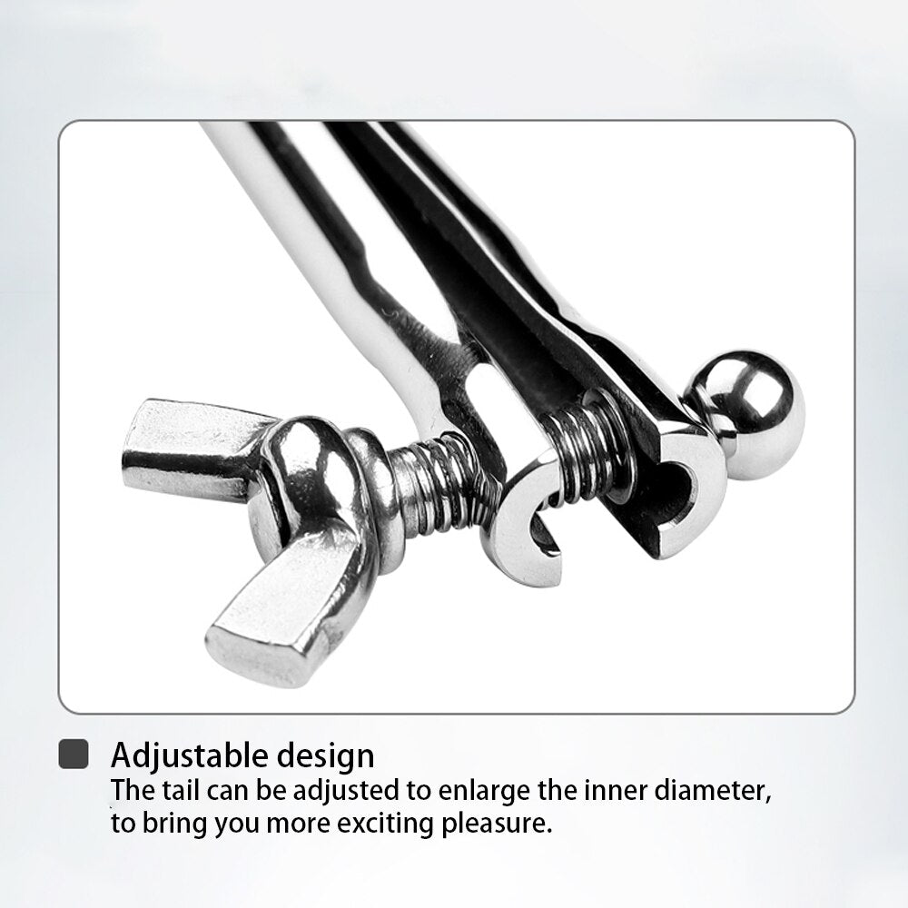 Adjustable Metal Urethral Dilators Urethral Catheter Penis Plug SM Adults Game Toy Penis Stimulator Masturbator Sex Toys For Men