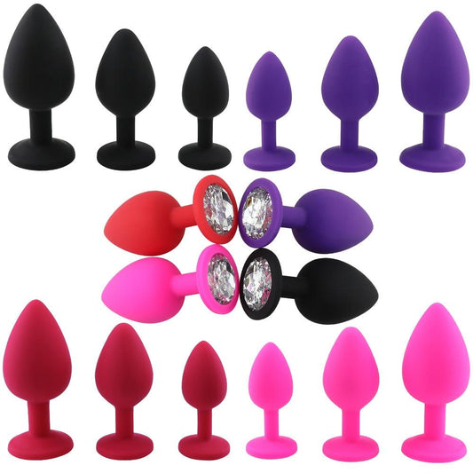 Adult Game Silicone Anal Plug Jewelry Dildo Vibrator Sex Toys for Woman Prostate Massager Bullet Vibrador Butt Plug For Men Gay