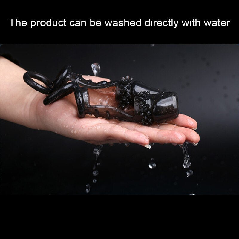 อุปกรณ์ทางเพศสำหรับผู้ใหญ่ ปลอกสวมอวัยวะเพศชาย แหวนรัด อุปกรณ์ช่วยชะลอการหลั่ง อุปกรณ์เพิ่มขนาด ถุงยางอนามัย ของเล่นทางเพศสำหรับผู้ชาย เครื่องนวดต่อมลูกหมาก