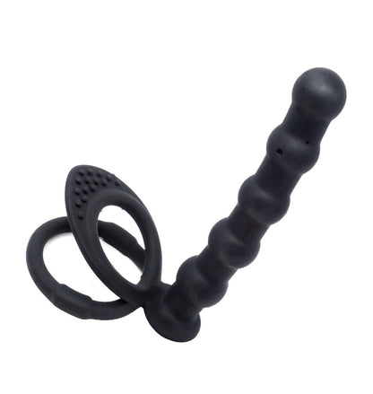 อุปกรณ์ช่วยทางเพศสุดเซ็กซี่สำหรับผู้ใหญ่ สำหรับผู้หญิง คู่รัก BDSM จุกเสียบก้นทางทวารหนัก ปลอกหุ้มองคชาตสองชั้นแบบรัด อุปกรณ์สั่น G-Spot ของเล่นอีโรติก