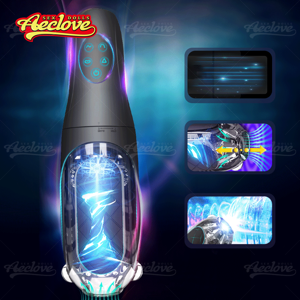 Aeclove อัตโนมัติ Vibrators สำหรับชาย ที่หนีบและดูดได้อย่างมีประสิทธิภาพ Pocket Pussy ชาย Masturbators ของเล่นช่องคลอดที่สมจริงนุ่ม