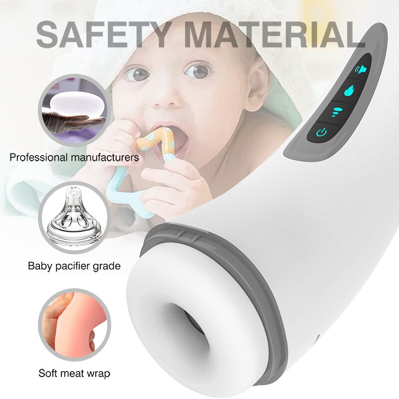 Air-heating Masturbator สำหรับผู้ชาย, อุปกรณ์สำเร็จความใคร่อัตโนมัติด้วยระบบสุญญากาศ, ของเล่นเซ็กส์กระตุ้นอารมณ์, ออรัลคัพสำหรับอมควย, ถ้วยสำเร็จความใคร่สำหรับผู้ชาย, อุปกรณ์ช่วยตัวเองสำหรับผู้หญิงสำหรับผู้ชาย
