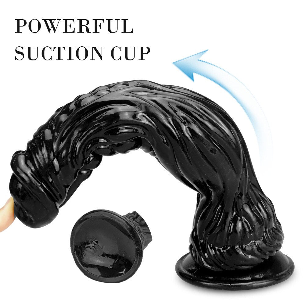 ม้า Anal Dildos ประดิษฐ์อวัยวะเพศชาย Cock พร้อมถ้วยดูด G-Spot Dildos สำหรับผู้หญิง Anal ของเล่น Sextoy Femme อุปกรณ์สำหรับผู้ใหญ่เซ็กซ์ทอยสำหรับสตรี