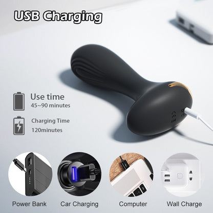 Anal Plug Vibrator หญิงเร้าอารมณ์ Butt Plug สำหรับผู้หญิงชาย Buttplug ซิลิโคนเซ็กซ์ทอย สำหรับผู้ชายหรือเกย์