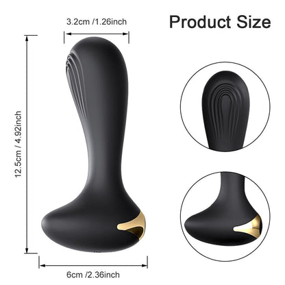 Anal Plug Vibrator หญิงเร้าอารมณ์ Butt Plug สำหรับผู้หญิงชาย Buttplug ซิลิโคนเซ็กซ์ทอย สำหรับผู้ชายหรือเกย์