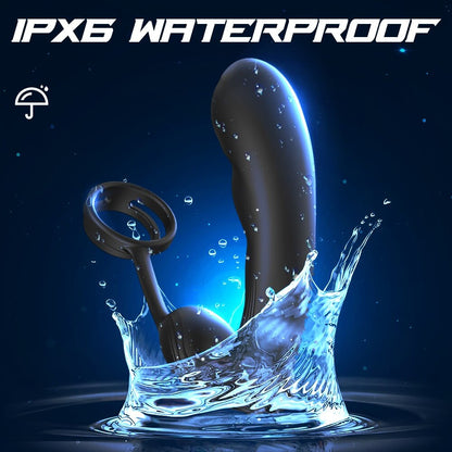 นวดต่อมลูกหมาก Anal Plug Vibrator เพศของเล่นสำหรับชาย Remote Butt Plug Delay Ejaculation Cock แหวนชาย Masturbator ผู้ใหญ่ Sex ของเล่น