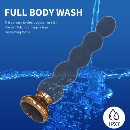 รีโมทคอนโทรลไร้สายเครื่องสั่นทวารสำหรับผู้หญิง, เม็ดบีดนวดทวาร, ปลั๊กบั้นท้ายสำหรับนวดต่อมลูกหมาก, ของเล่นกระตุ้นอารมณ์สำหรับชายหญิงและคู่รัก