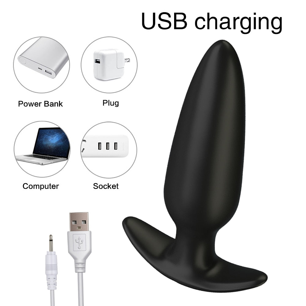 Anal Vibrator สำหรับผู้ชาย, รีโมทไร้สาย ซิลิโคน Butt Plug สำหรับเกย์, ของเล่นทางเพศสำหรับผู้หญิง, ผลิตภัณฑ์สำหรับผู้ใหญ่, เครื่องนวดต่อมลูกหมาก