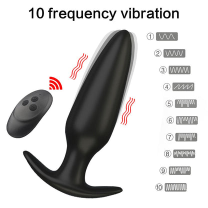 Anal Vibrator สำหรับผู้ชาย, รีโมทไร้สาย ซิลิโคน Butt Plug สำหรับเกย์, ของเล่นทางเพศสำหรับผู้หญิง, ผลิตภัณฑ์สำหรับผู้ใหญ่, เครื่องนวดต่อมลูกหมาก