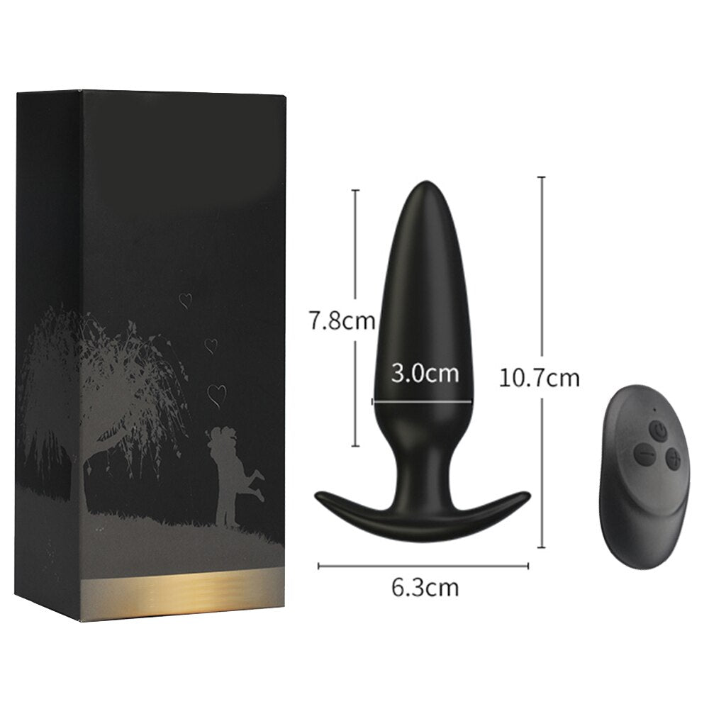 Anal Vibrator สำหรับผู้ชาย, รีโมทไร้สาย ซิลิโคน Butt Plug สำหรับเกย์, ของเล่นทางเพศสำหรับผู้หญิง, ผลิตภัณฑ์สำหรับผู้ใหญ่, เครื่องนวดต่อมลูกหมาก