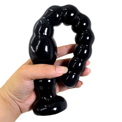 Anus Backyard Beads จุกเสียบก้นแบบยาวพร้อมฐานจุ๊บยางสำหรับนวดต่อมลูกหมาก ของเล่นทางเพศสำหรับผู้หญิง ผู้ชาย ผลิตภัณฑ์สำหรับผู้ใหญ่