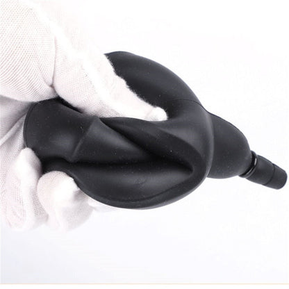 BDSM ปลอกรัดปากขนาดใหญ่พิเศษ แบบไร้สาย ชนิดเป่าลม ที่ถ่างขยายช่องปาก อุปกรณ์ควบคุมสำหรับคู่รักและทาส (สำหรับผู้ใหญ่)