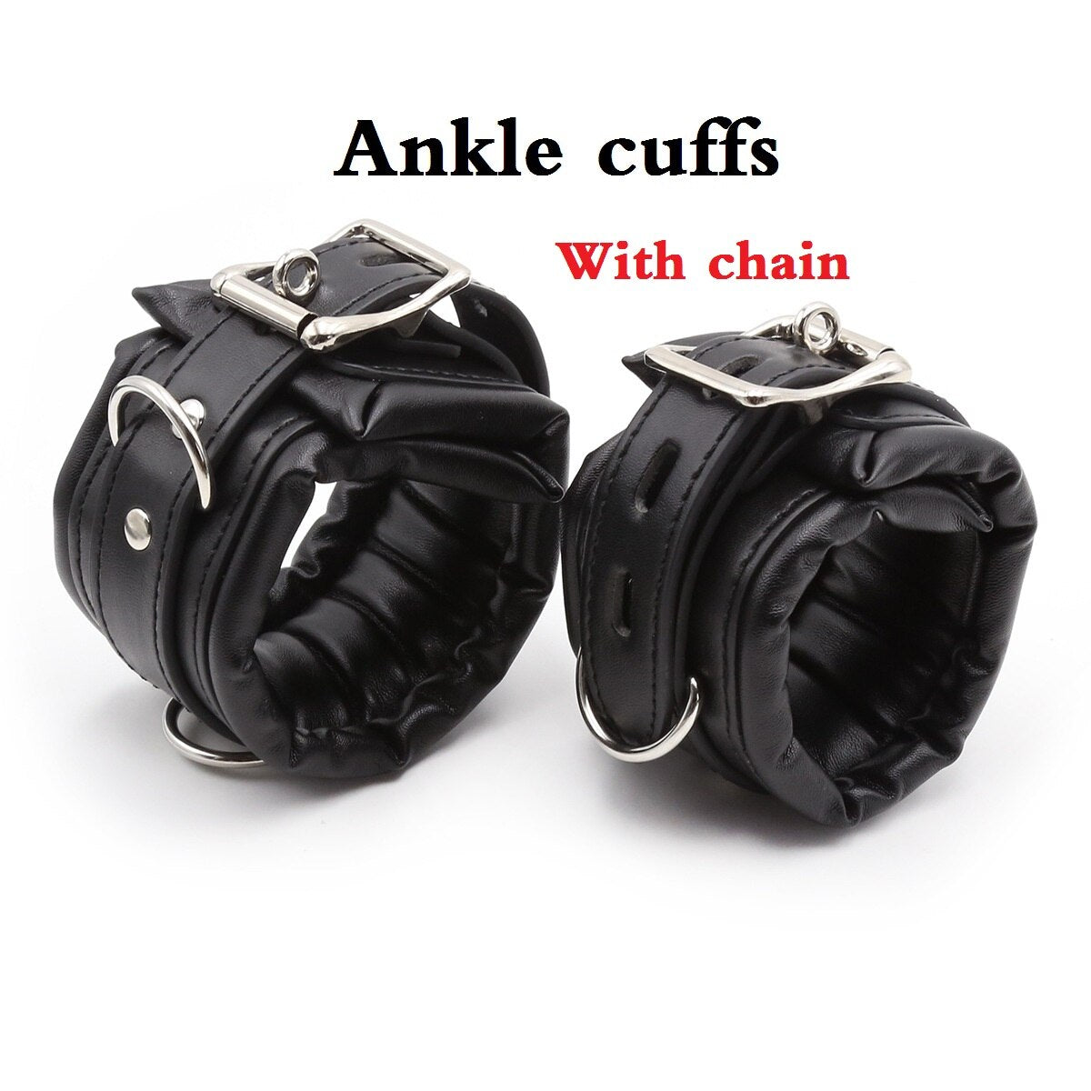 BDSM อุปกรณ์บอนเดจ สเปรดเดอร์บาร์สเตนเลสแบบถอดได้ กุญแจมือสำหรับทาส โซ่ข้อเท้า อุปกรณ์ตรึงขา SM คอสเพลย์ ของเล่นทางเพศสำหรับคู่รัก