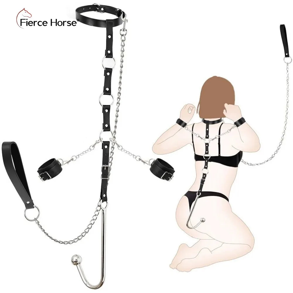 ชุด BDSM เกมเร้าอารมณ์สำหรับผู้ใหญ่ อุปกรณ์พันธนาการ 6 แบบ กุญแจมือสำหรับพันธนาการ ของเล่นคู่รักทาส อุปกรณ์ช่วยสร้างความสุขทางเพศ ชุดอุปกรณ์สำหรับเล่นเกม