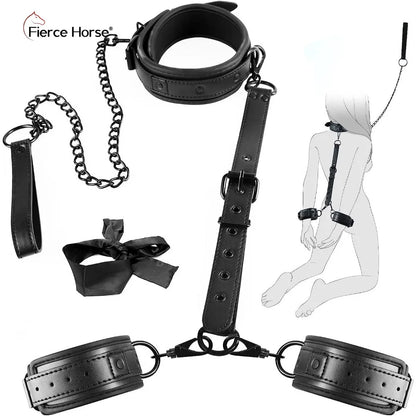 ชุด BDSM เกมเร้าอารมณ์สำหรับผู้ใหญ่ อุปกรณ์พันธนาการ 6 แบบ กุญแจมือสำหรับพันธนาการ ของเล่นคู่รักทาส อุปกรณ์ช่วยสร้างความสุขทางเพศ ชุดอุปกรณ์สำหรับเล่นเกม