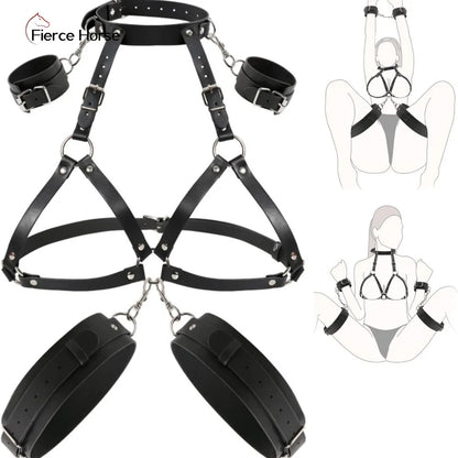 ชุด BDSM เกมเร้าอารมณ์สำหรับผู้ใหญ่ อุปกรณ์พันธนาการ 6 แบบ กุญแจมือสำหรับพันธนาการ ของเล่นคู่รักทาส อุปกรณ์ช่วยสร้างความสุขทางเพศ ชุดอุปกรณ์สำหรับเล่นเกม