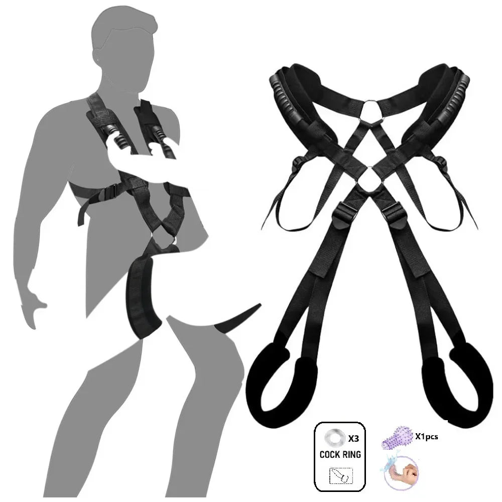 ชุด BDSM เกมเร้าอารมณ์สำหรับผู้ใหญ่ อุปกรณ์พันธนาการ 6 แบบ กุญแจมือสำหรับพันธนาการ ของเล่นคู่รักทาส อุปกรณ์ช่วยสร้างความสุขทางเพศ ชุดอุปกรณ์สำหรับเล่นเกม