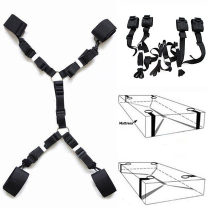ของเล่น BDSM สายรัดกักกันใต้เตียง ของเล่นทางเพศสำหรับผู้หญิง คู่รัก ชุดพันธนาการ กุญแจมือรัดข้อมือ เกมสำหรับผู้ใหญ่ ของเล่น ร้านขายของเล่นทางเพศ