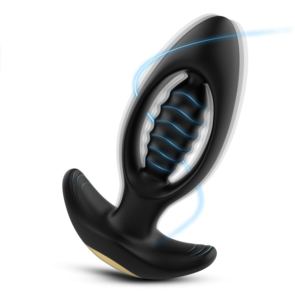 ที่สั่นปลั๊กก้น Dildo Vibrator การนวดแบบไร้สายรีโมทคอนโทรลปลั๊กทวาร กระตุ้น G-Spot ของเล่นทางเพศสำหรับผู้ชาย/ผู้หญิง