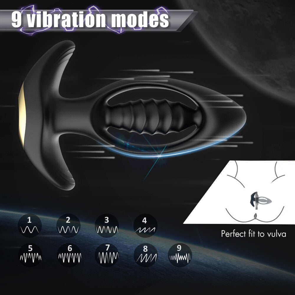 ที่สั่นปลั๊กก้น Dildo Vibrator การนวดแบบไร้สายรีโมทคอนโทรลปลั๊กทวาร กระตุ้น G-Spot ของเล่นทางเพศสำหรับผู้ชาย/ผู้หญิง